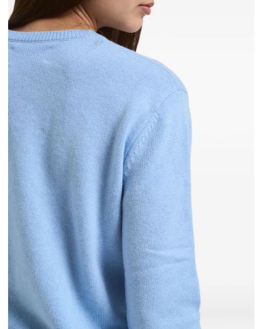 Mc2 Saint Barth Blue Pull En Maille Jacquard
