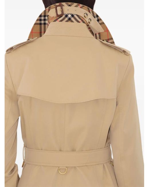 Burberry Natural Belted Double-Breasted Trench Coat