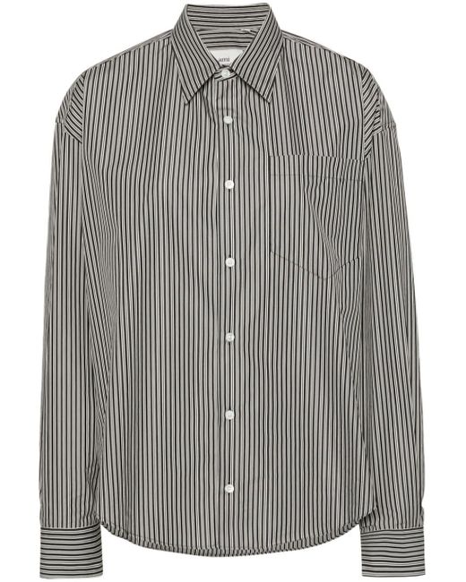 Ami-de-Coeur-motif shirt AMI de color Gray