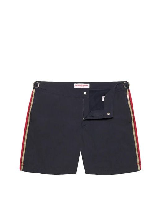 Orlebar Brown Blue Bulldog Stripe Swim Shorts for men