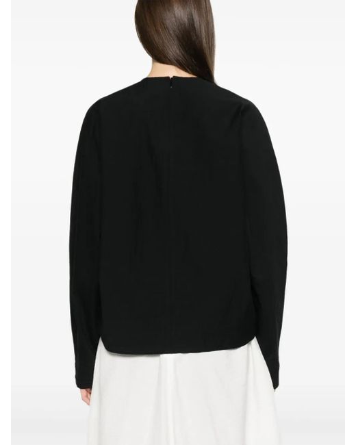 Totême  バットウィングスリーブ ブラウス Black