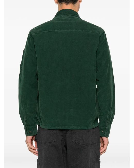 C P Company Green Corduroy Shirt Jacket for men
