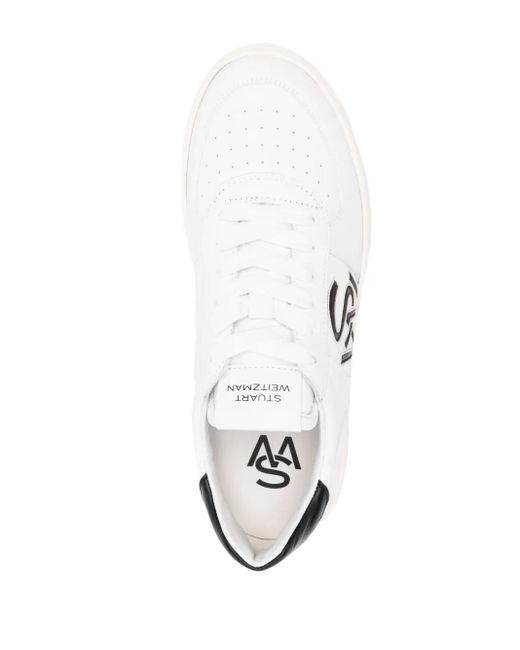 Stuart Weitzman White Sw Courtside Sneakers