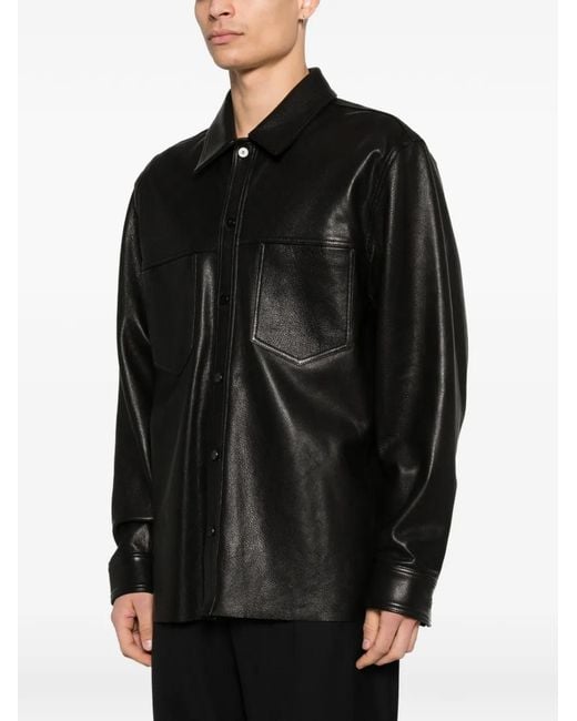 Jonathan Simkhai Black Leather Jacket for men