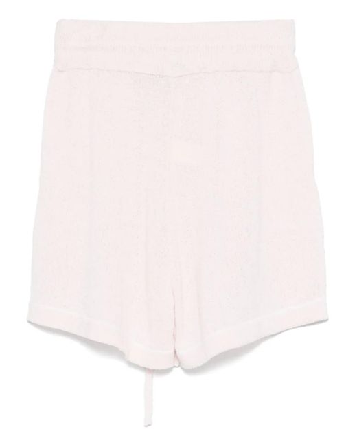 Roberto Collina Pink Cotton-Blend Shorts