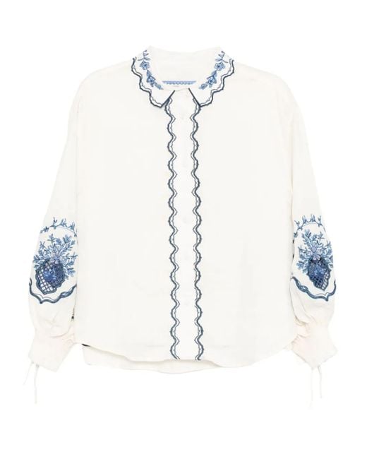 Agua Bendita White Abadía Wild Shirt