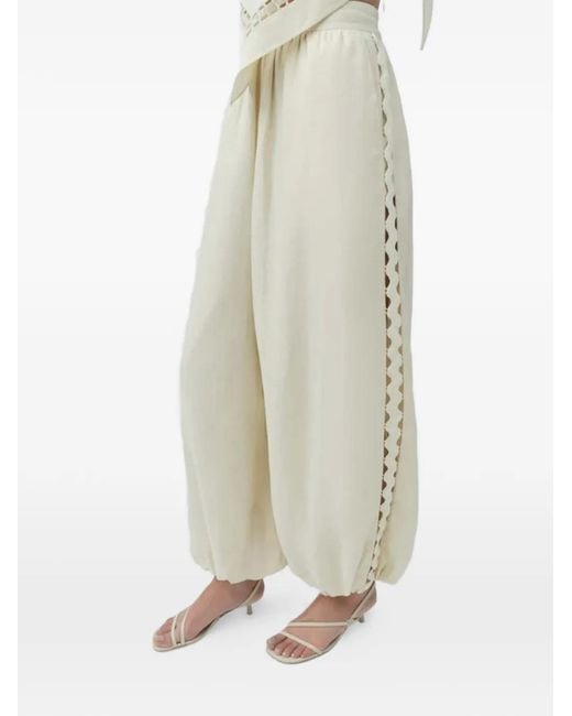 Jonathan Simkhai White Selah Palazzo Pants