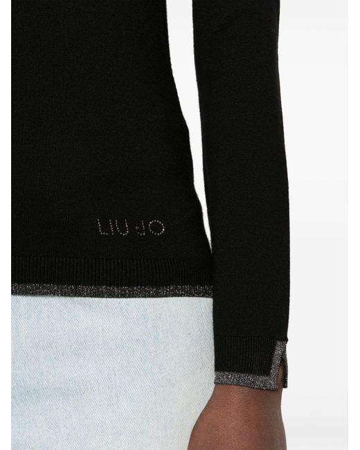 Maglione con strass di Liu Jo in Black