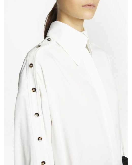 Proenza Schouler White Marocaine Silk Shirt