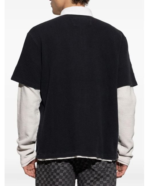 M I S B H V Black T-Shirts And Polos for men