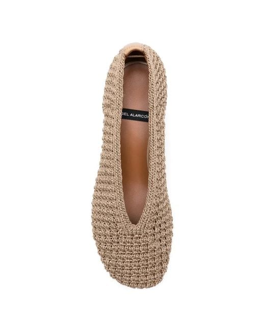 Angel Alarcon Natural Ester Round-Toe Pumps