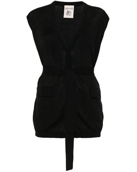 Semicouture ファインニット ジャケット Black