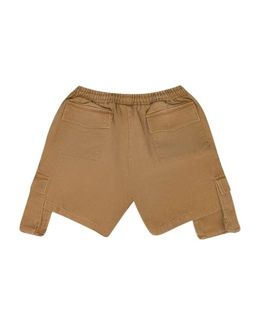 Rhude Drawstring Cargo Shorts in Natural for Men | Lyst