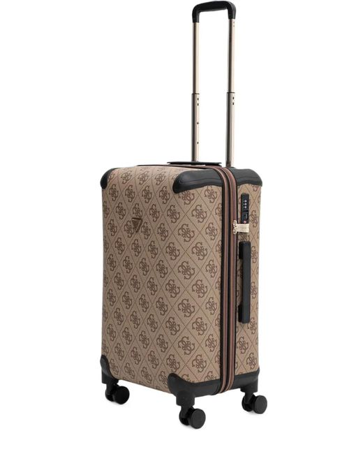 Guess Natural Logo-Print Luggage
