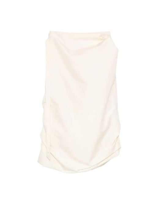 DIESEL White Knee-Length Wrap Skirt