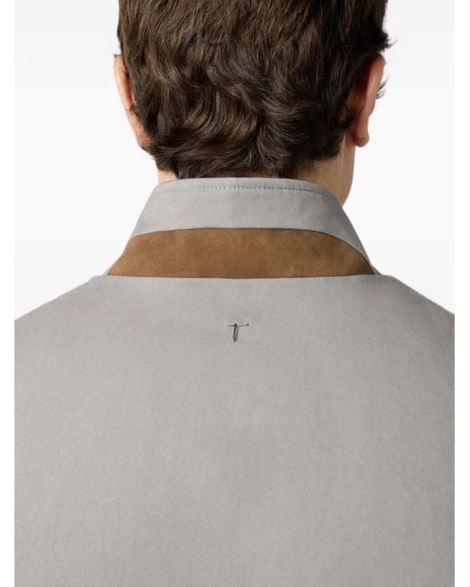 Tod's Gray Padded Vest for men