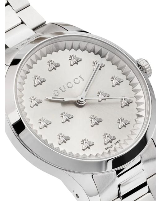 Gucci White G-Timeless