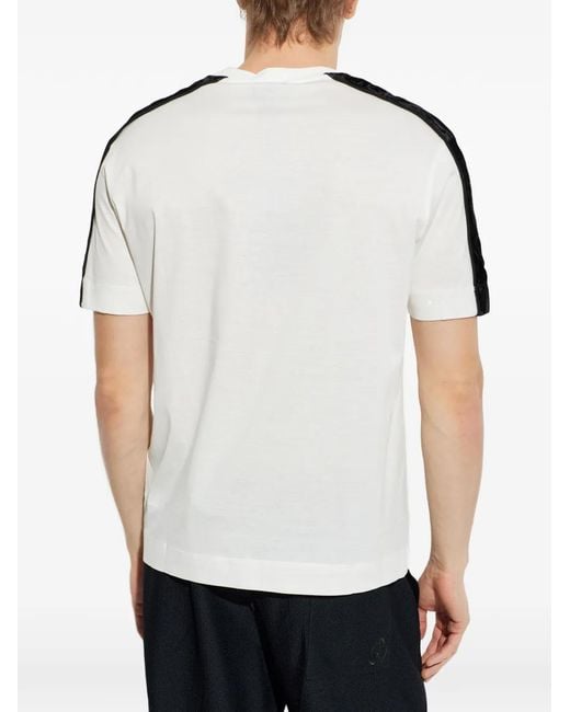 Emporio Armani White Lunar New Year Patched T-Shirt for men