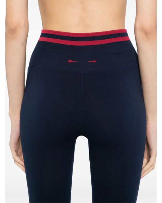 The Upside Blue Seamless 25In Midi Leggings