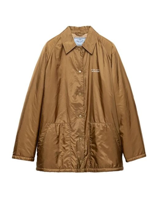 Prada Brown Raglan-Sleeve Jacket