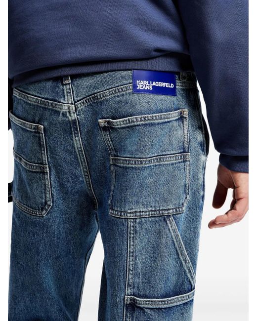Vaqueros Rectos Karl Lagerfeld de hombre de color Blue