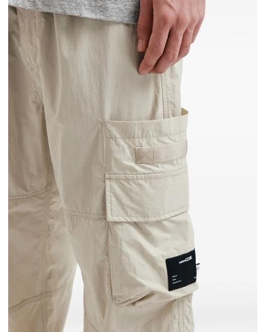 Izzue White Cargo-Pocket Trousers for men