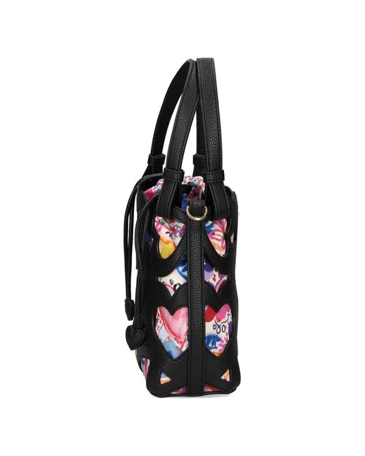 Love Moschino Black Heart-Detail Tote Bag