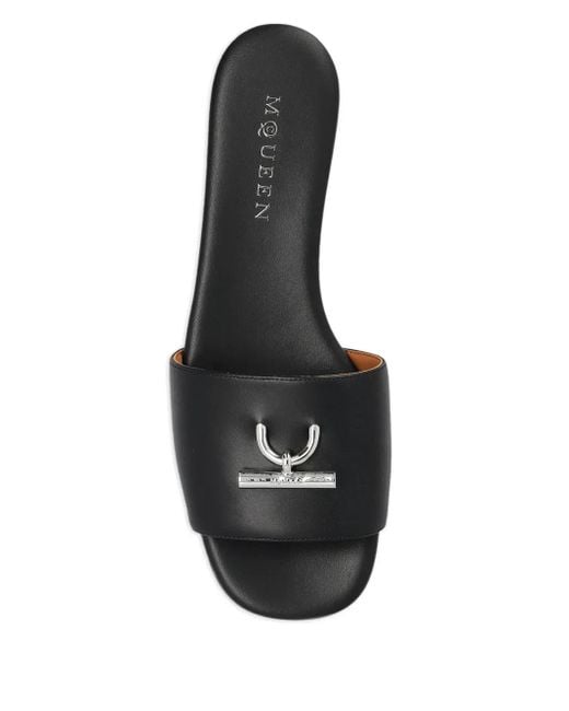 McQueen Black Sandals