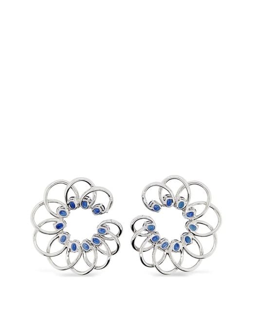 HYT Jewelry Blue Sapphire-Embellishment Earrings