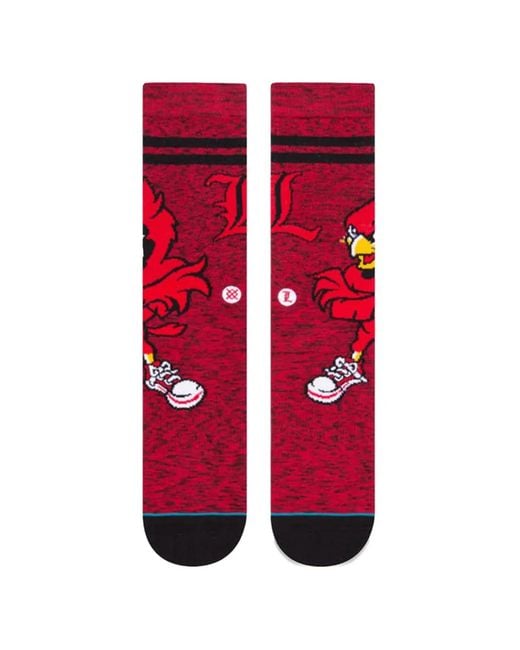 Stance Red Louisville Louie Character Socks for men