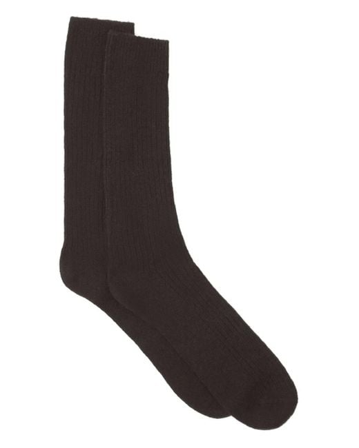 Lanvin Ribgebreide Sokken in het Black voor heren