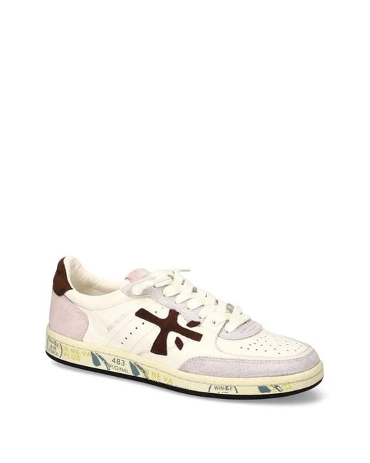 Premiata White Bskt Clayd 8234 Sneakers