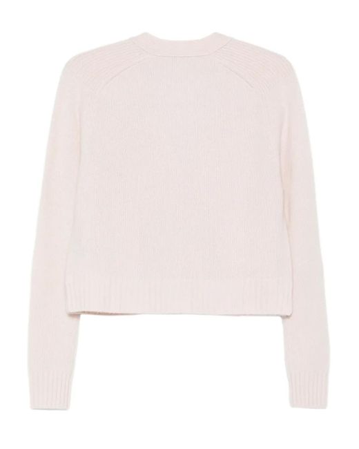 Joseph Pink Button-Front Pocket Cardigan