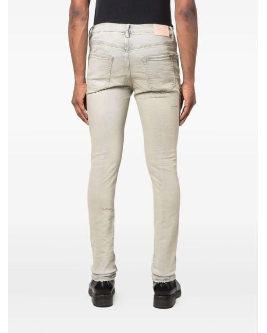 Purple Brand Jeans im Distressed-Look in Gray für Herren