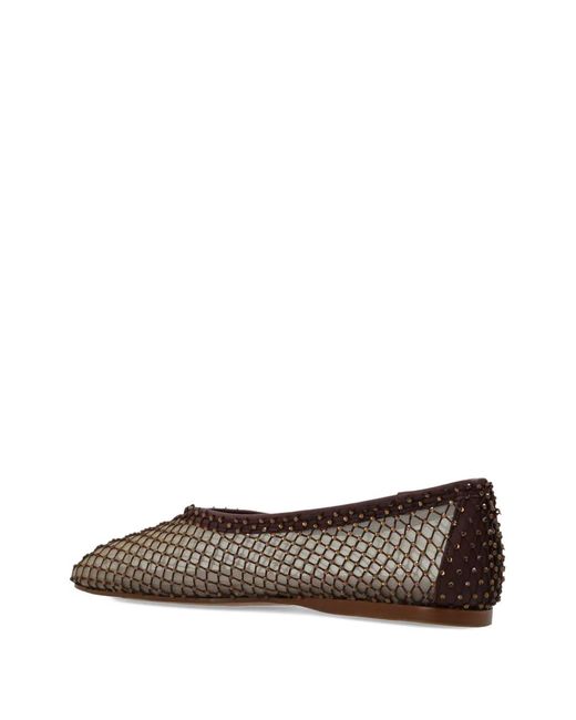 Forte_forte White Studded Net Ballet