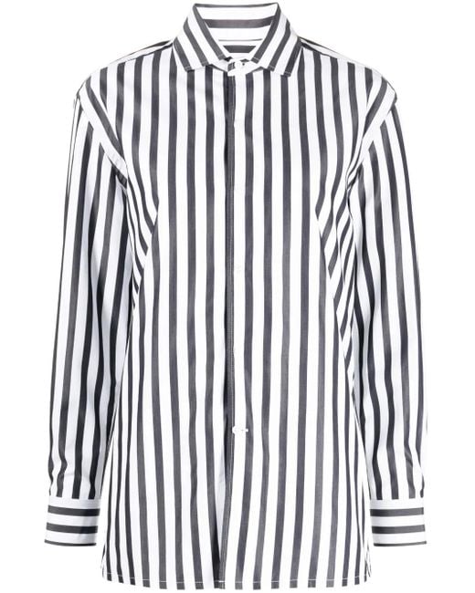 Ralph Lauren White Striped Cotton Shirt