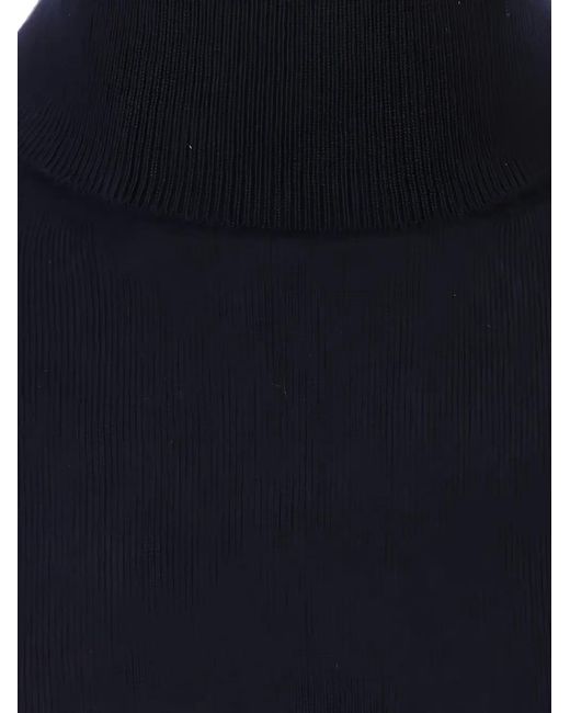 Agnona Blue Turtleneck Long-Sleeve Sweater for men