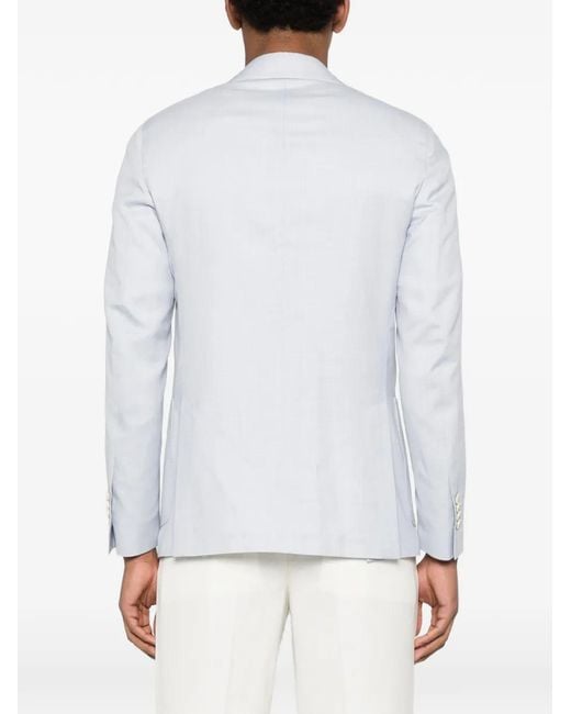 Lardini White Patch-Pocket Jacket for men