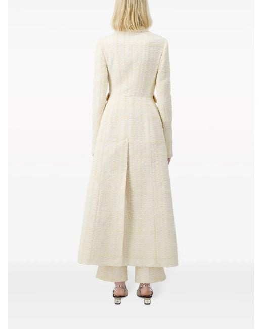 Abrigo con doble botonadura Giambattista Valli de color Natural