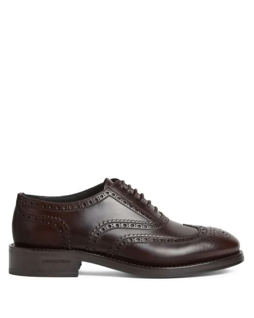 DSquared² Brown Classic Evening Oxford Shoes for men