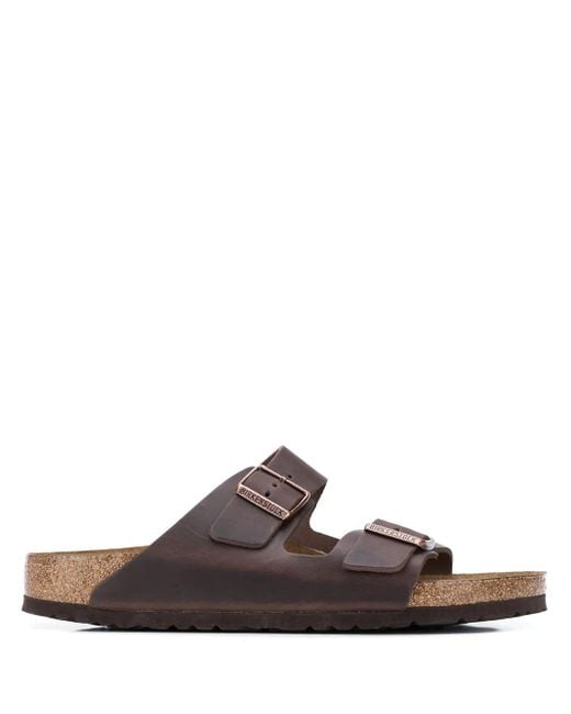 Birkenstock Brown Arizona Buckle-Fastening Sandals for men