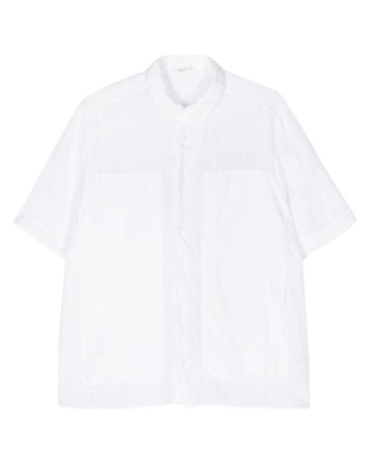 Transit Kurzärmeliges Hemd mit Ziernähten in White für Herren