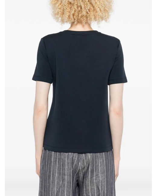 Max Mara Blue Cotton T-Shirt