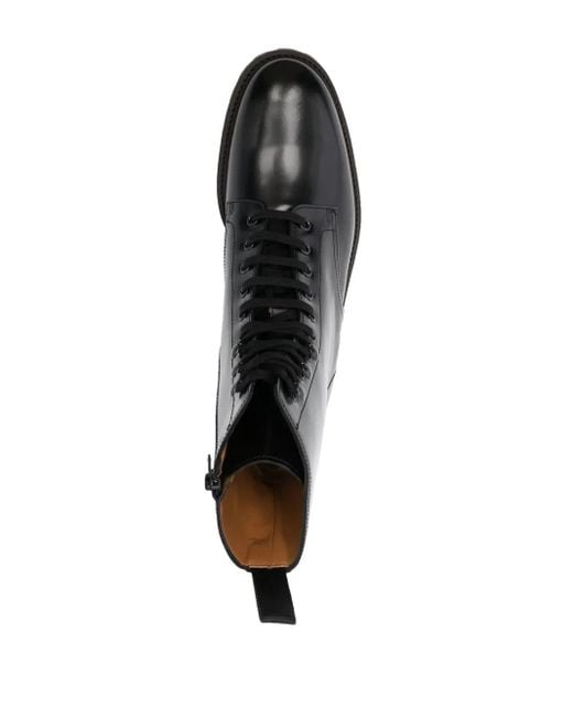 Bottines Lacées À Logo Imprimé Common Projects pour homme en coloris Black