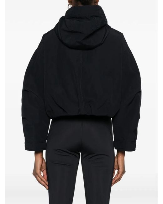 Moncler Black Eucalyptus Hooded Flap-Pocket Jacket