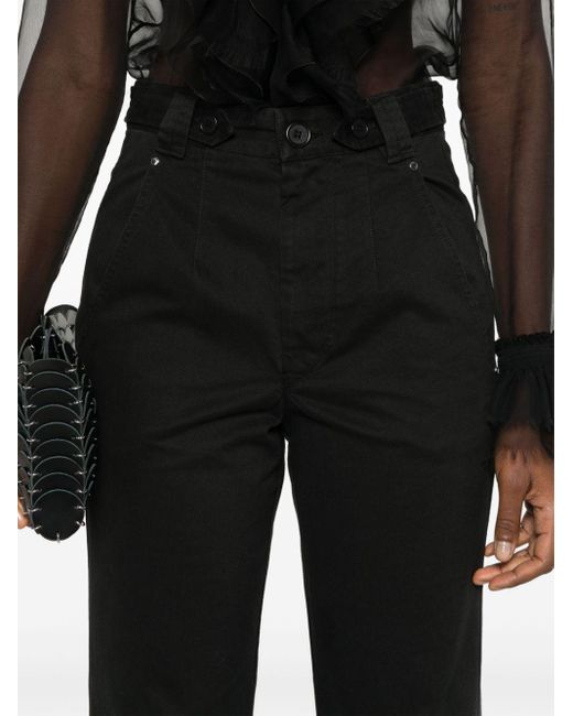 Pantalon Linali à coupe droite Isabel Marant en coloris Black