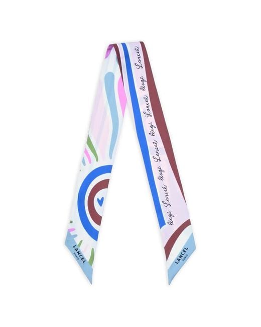 Lancel Blue Sunrise-Print Headband