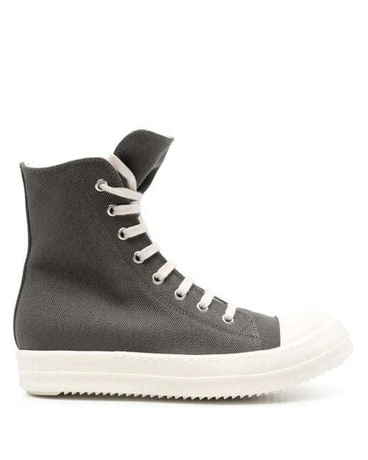 Rick Owens キャンバス スニーカー Black