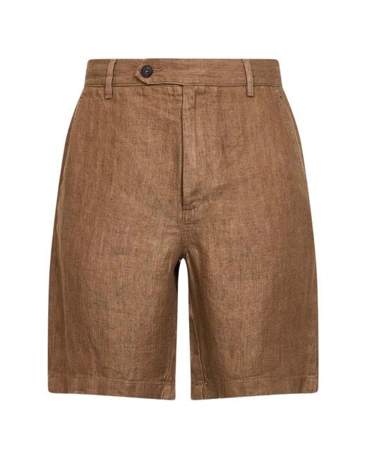 Mc2 Saint Barth Brown Short À Motif De Chevrons for men