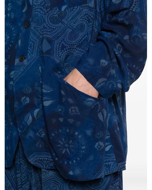 Veste Imprimée À Boutonnière Yohji Yamamoto pour homme en coloris Blue